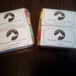 Goats Milk Soap Small Gift Sets with biodegradable packaging