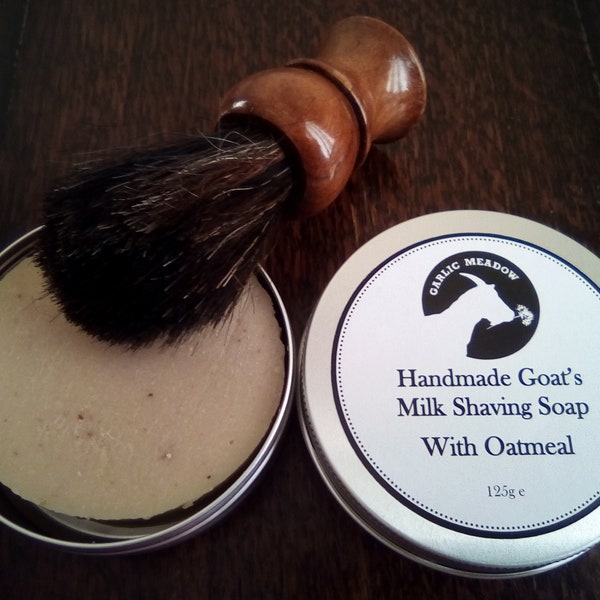 Goat Milk Shaving Soap Unscented with Oatmeal