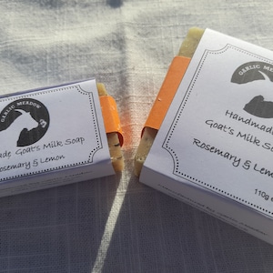 Handmade Goats Milk Soap - Rosemary & Lemon