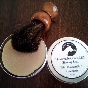 Goat Milk Soothing Shaving Soap with Calendula and Chamomile