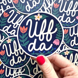 Uff Da Sticker // Vinyl sticker