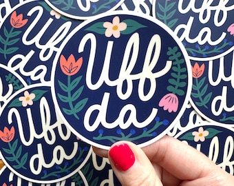 Uff Da Sticker // Vinyl sticker