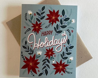 Happy Holidays Greeting Card // Stationery