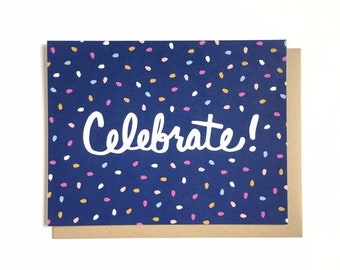 Celebrate Greeting Card // Stationery