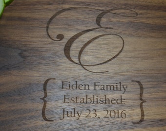 Personalized Wedding/Family Cutting Board