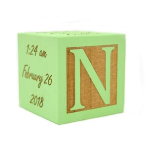 Personalized Baby Block New Baby Gift Newborn Baby Gift Personalized Baby Gift Newborn Gift Wooden Baby Block