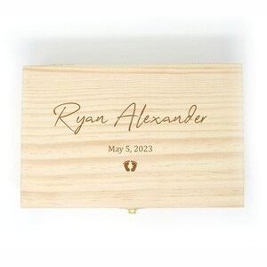 Baby Erinnerungsbox, Erinnerungsbox, Erinnerungsbox, BabyParty Geschenk, Baby Erinnerungsbox, Erinnerungsbox aus Holz, personalisiertes Geschenk, Andenkenbox