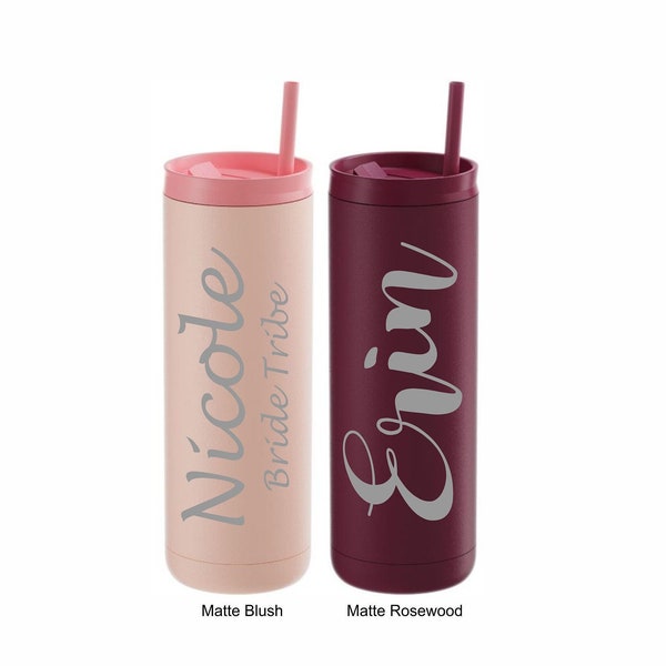 Personalized Tumbler / Insulated Cup / Bridesmaid Gift / Tumbler with Straw / Coffee Mug / Custom Tumbler / Metal Tumbler, Coffee tumbler