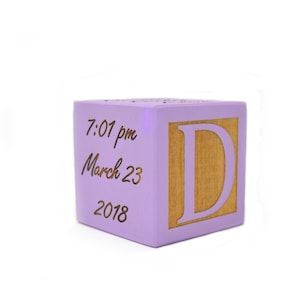 New Baby Gift / Newborn Baby Gift / Personalized Baby Gift / Newborn Gift / Wooden Baby Block / Personalized baby block / Nursery decor