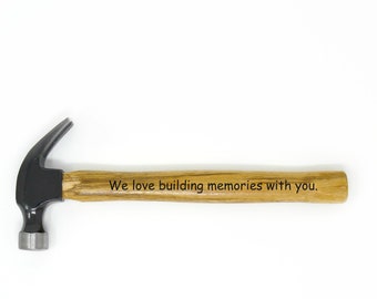 Personalized Hammer, Custom, Proposal, Father's Day Gift, Birthday Gift, For Grandpa, Engraved Hammer, from Daughter Gift, Husband present