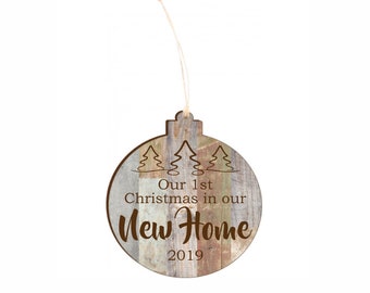 New Home Ornament, First Home Ornament, New Home Decor, New House Christmas Gift, Personalized Home Ornament, Our new home, First Home Gift