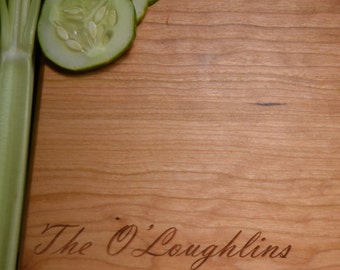 Personalized Family Name Cutting Board