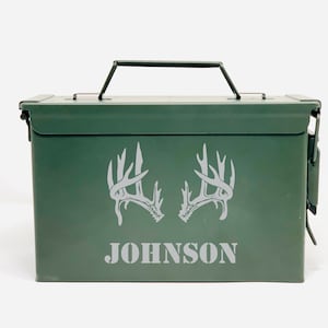 Ammo Box, Gifts for Father&#39;s Day, Grandpa Gift, Dad, Groomsmen Gifts, Storage Container, Personalized Groom Gift, Custom Father Present