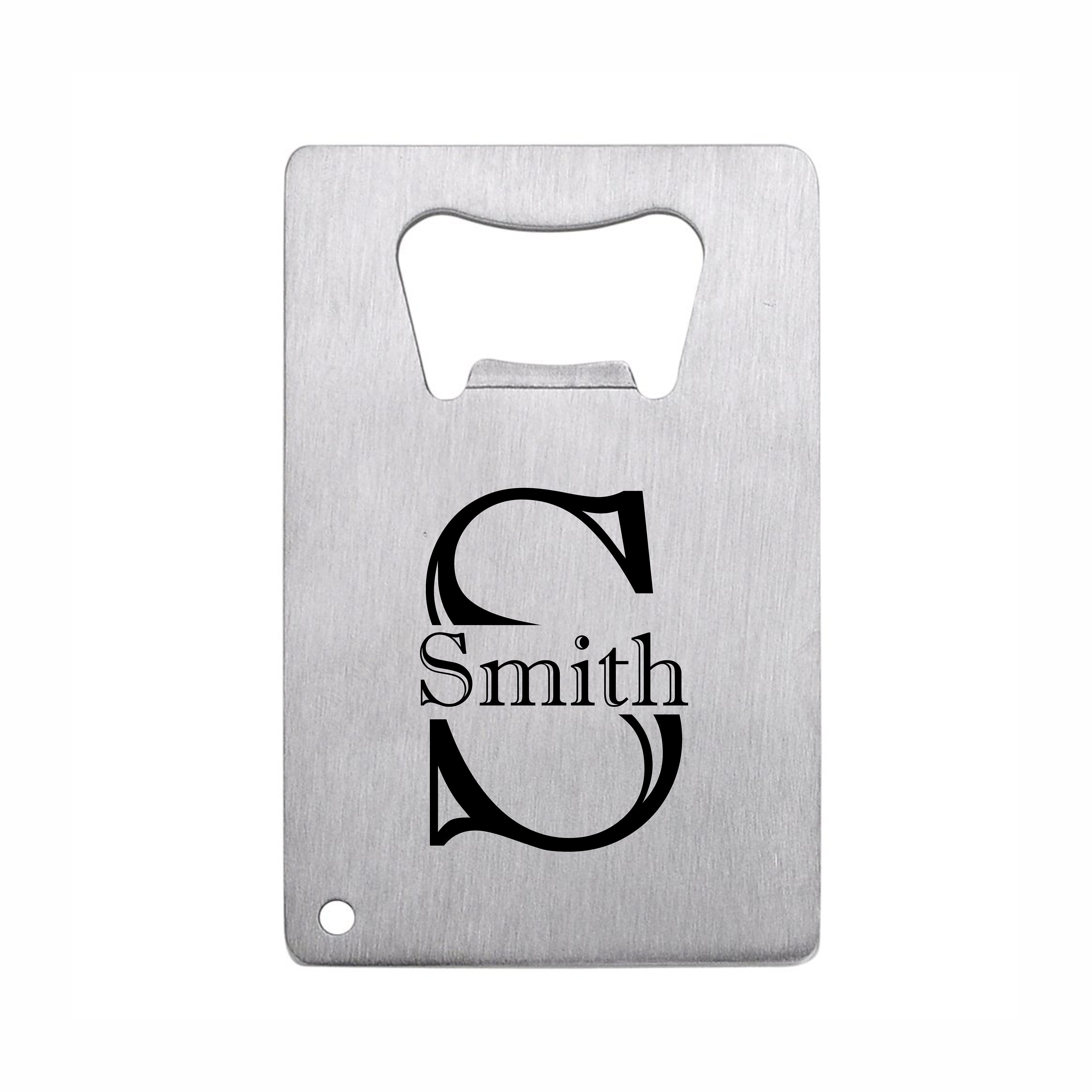 Personalized Credit Card Bottle Opener