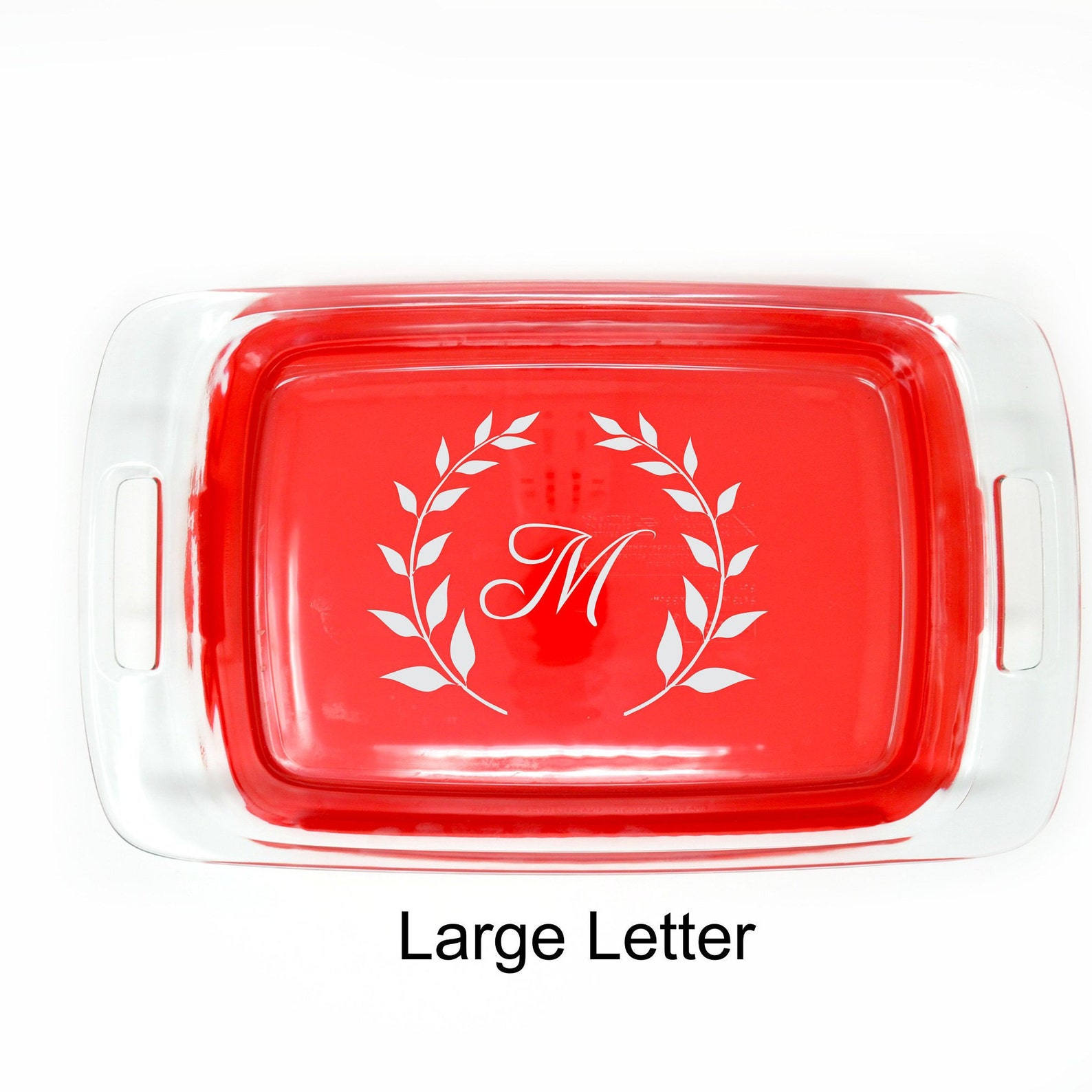 Personalized Engraved Pyrex Baking Dish, Etched Casserole Pan, Custom