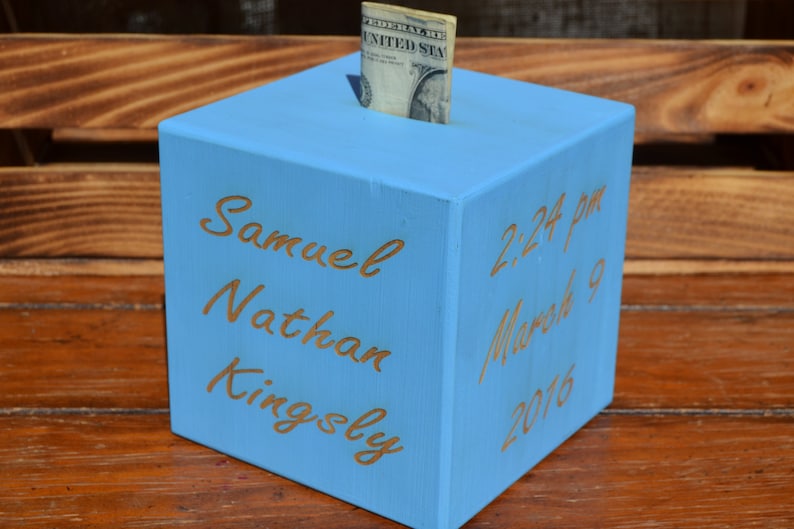 Piggy Bank Baby Bank Personalized Baby Gift Newborn Baby Gift Etsy