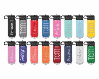 32 oz. Water Bottle, Stainless, Personalized colorful water bottles, Exercise Bottles, Large Custom Water Bottles, Quality