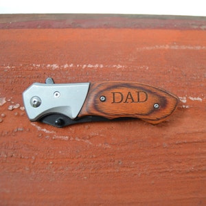 Custom Knife, Knife for Dad, Groomsman Gift, Godfather Gift, Fathers Day Gift, Gift for Dad, Personalized Knife, Pocket Knife, Folding Knife