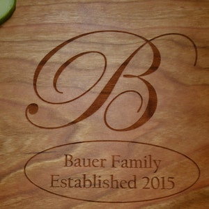 Personalized Family Cutting Board