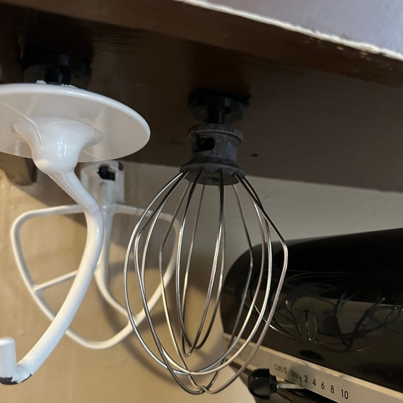 Kitchen Mixer Attachment Organizer Space Saving Accessory Hanger