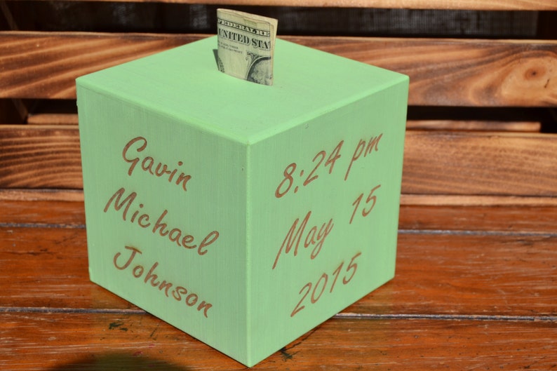 Baby Bank Personalized New Baby Gift Newborn Baby Gift Etsy