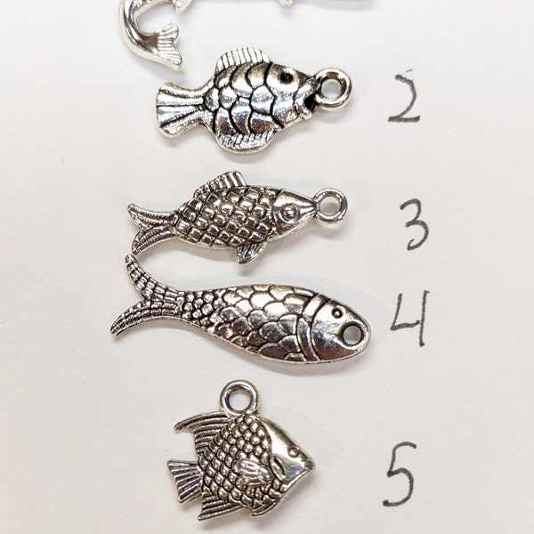 Fisherman, Fish Charms, Fish lover, Add on item, Gifts for Him, Gifts for Dad, Gift for husband, gift for grandfather, Birthday, Christmas