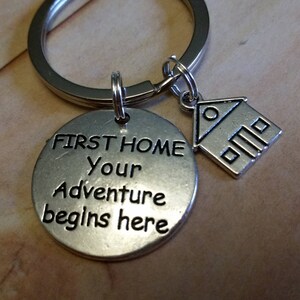 First Home Quote Keychain Gift,Gift for New Homeowner,New Home Gift,New Home,First Home,Housewarming gift,Housewarming,Real Estate Agent