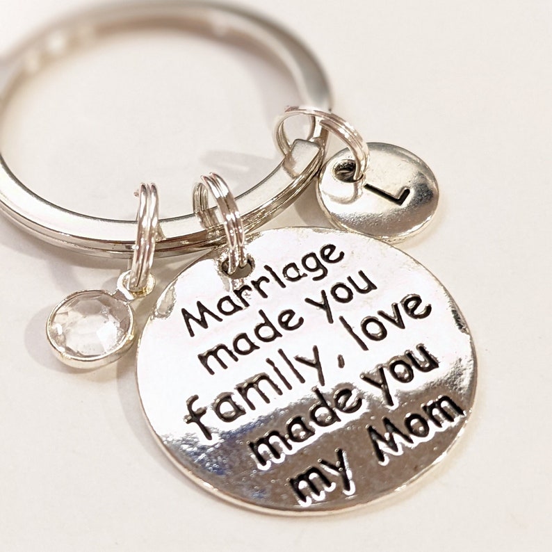 Daughter-in-law Wedding Gift From Mother-in-law Keychain / Marriage Made You Family Love Made