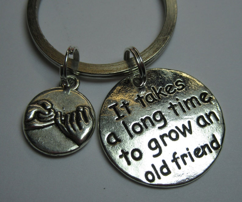 Best Friend Keychain Gift It Takes a Long Time to Grow an Old - Etsy