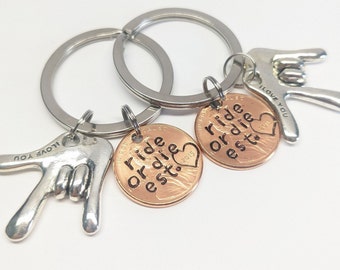Custom Personalized BFF Penny Keychain, Best Friend, Birthday, Bestie, For Her, Girlfriend, gift for boyfriend, Valentine's, ride or die