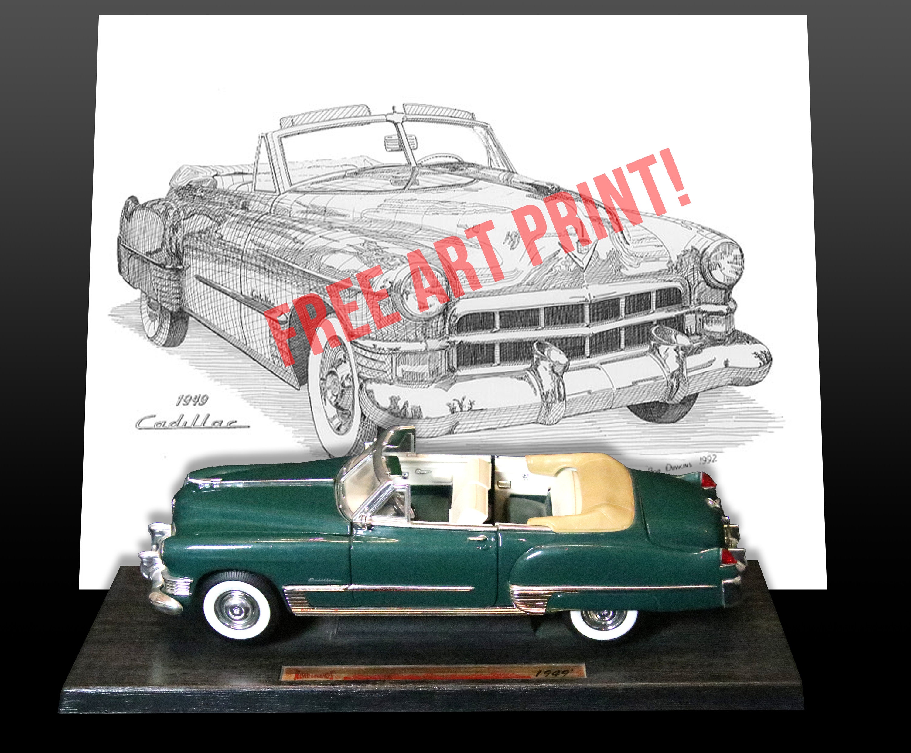 1949 Cadillac Coupe Deville Convertible 1:18 Scale Road Legends