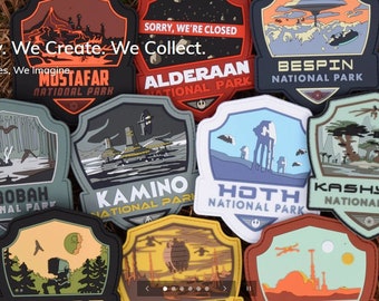 Star Wars National Park PVC Patches Series 1