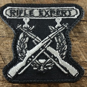 Rifle Expert Marine Badge Patch