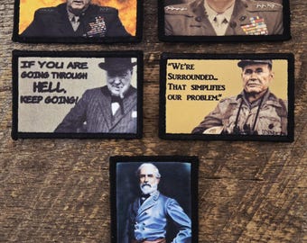 Historical Figures Sublimated Patches