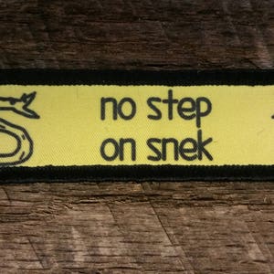 No Step on Snek Embroidery Morale Badge Multicolor Viper Hook Loop Patch  Cobra Military Flag Emblem Tactical Backpack DIY Decor - AliExpress