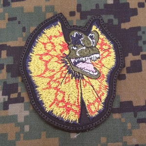 Jurassic Park Dilophosaurus Hook and Loop Military/Morale Patch!