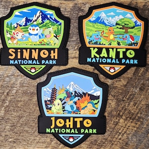 Parche de PVC del Parque Nacional Pokémon