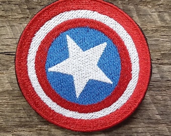 Parches bordados del Capitán América