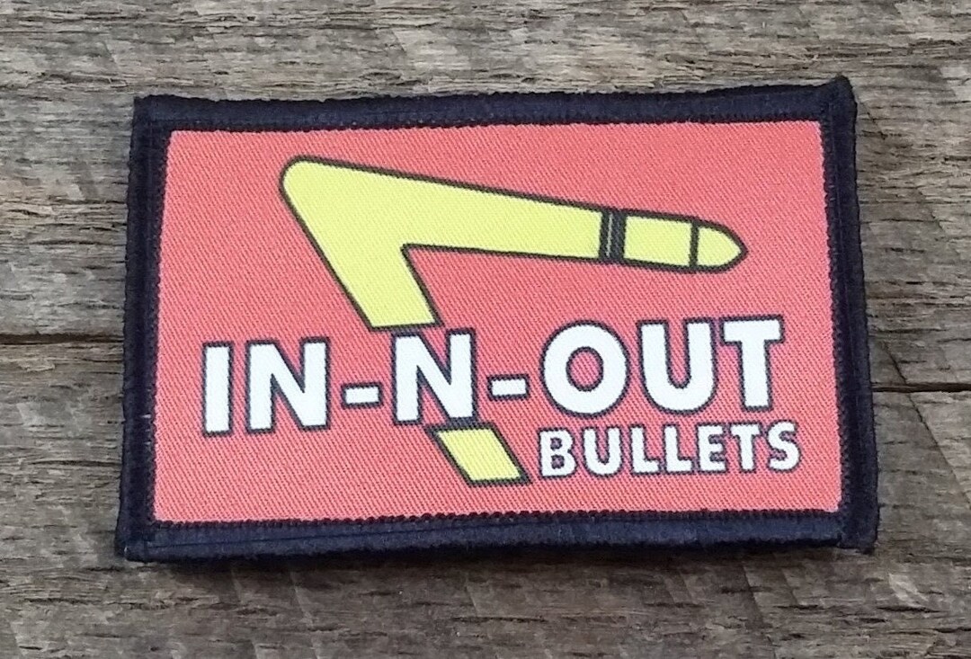 IN-N-OUT BULLETS Sublimation Patch - Etsy