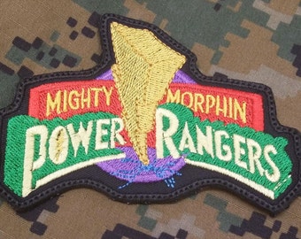 Mighty Morphen Power Rangers Embroidered Patches