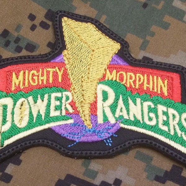 Mighty Morphen Power Rangers Embroidered Patches