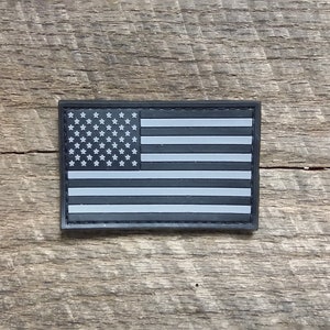 Frontline Designs Urban Thin Blue Line American Flag PVC Patch