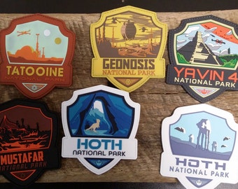 Star Wars National Park PVC Patches Series 2