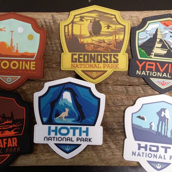 Star Wars National Park PVC Patches Series 2