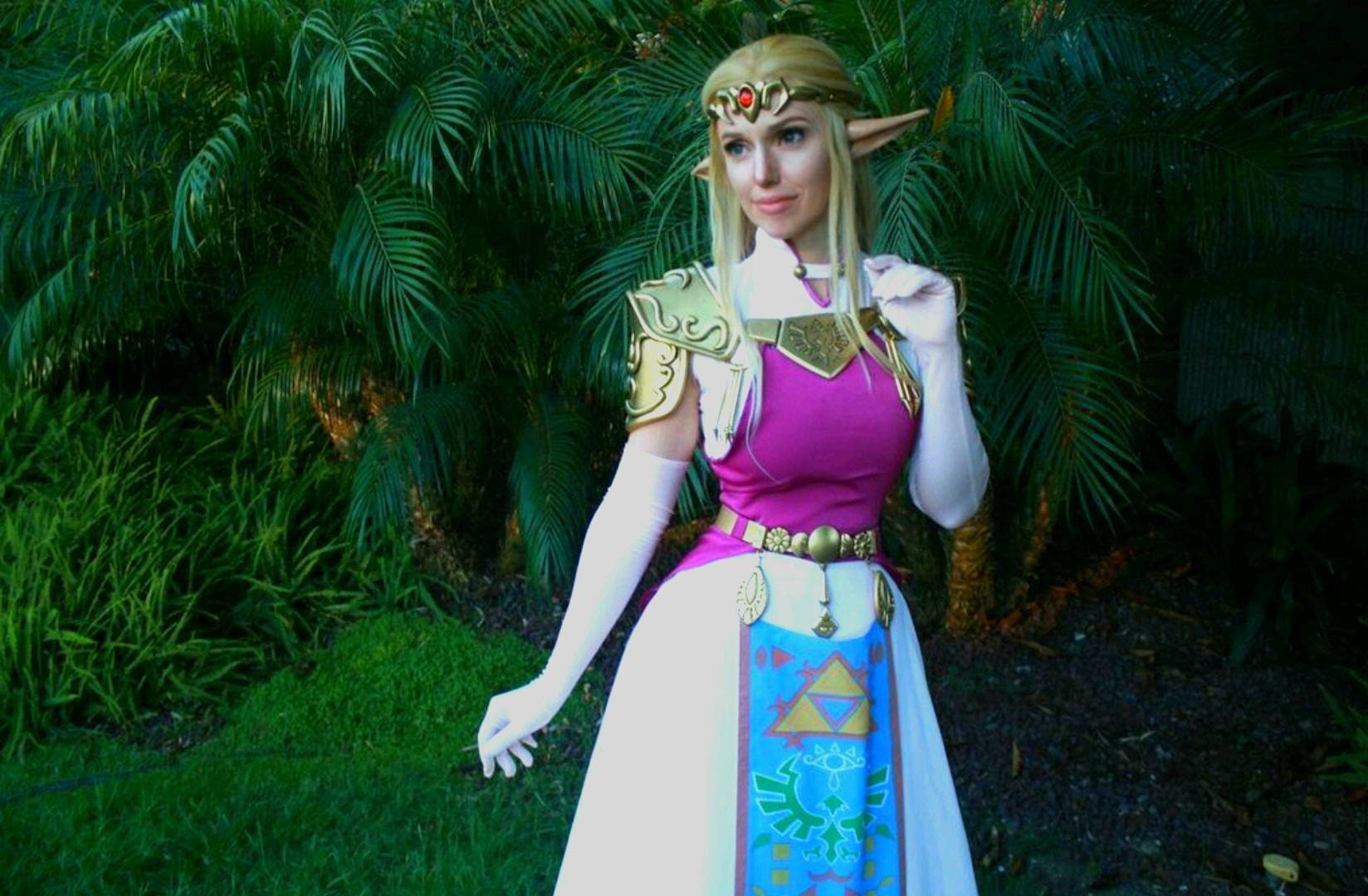 Ocarina of Time Princess Zelda MTO Cosplay Costume Full Armor 