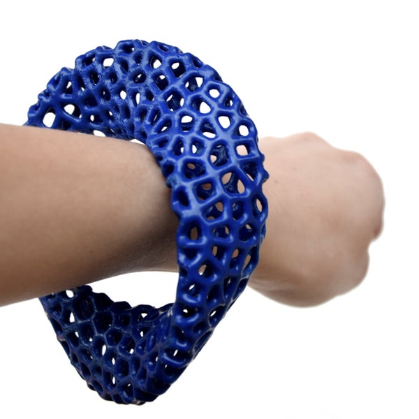 3D Printed Modern Fashion Voronoi Bracelet