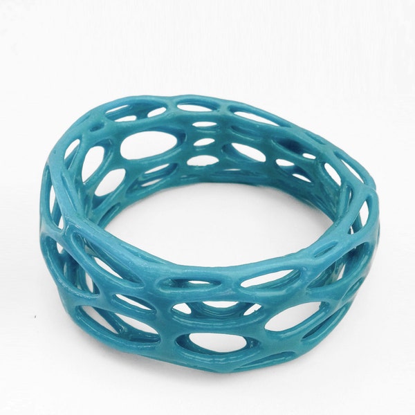 3D Printed Modern Fashion Voronoi Bracelet