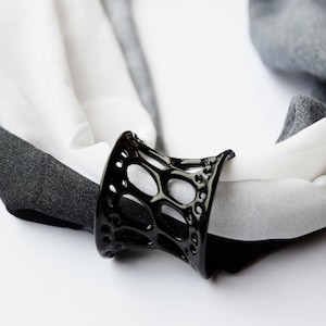 3D gedruckte modernen Voronoi Schal Serviette Ring Pin