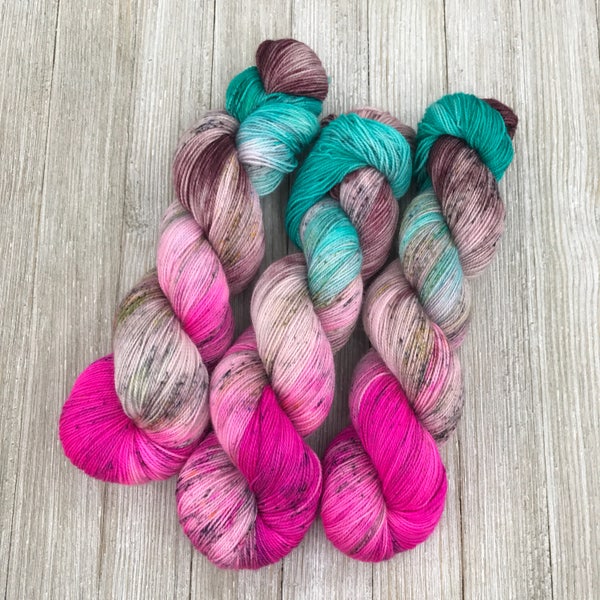 Mythical Creatures - Sugar Sock - Indie Sock Yarn, Indie Dyed Yarn, Speckled Sock Yarn, Hand Dyed Yarn, Sock Yarn, Indie Speckled Yarn