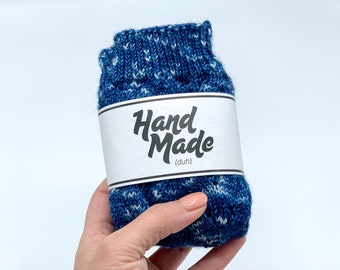 Hand Made (duh) - Hand Made Knitting Gift Bands - Printable